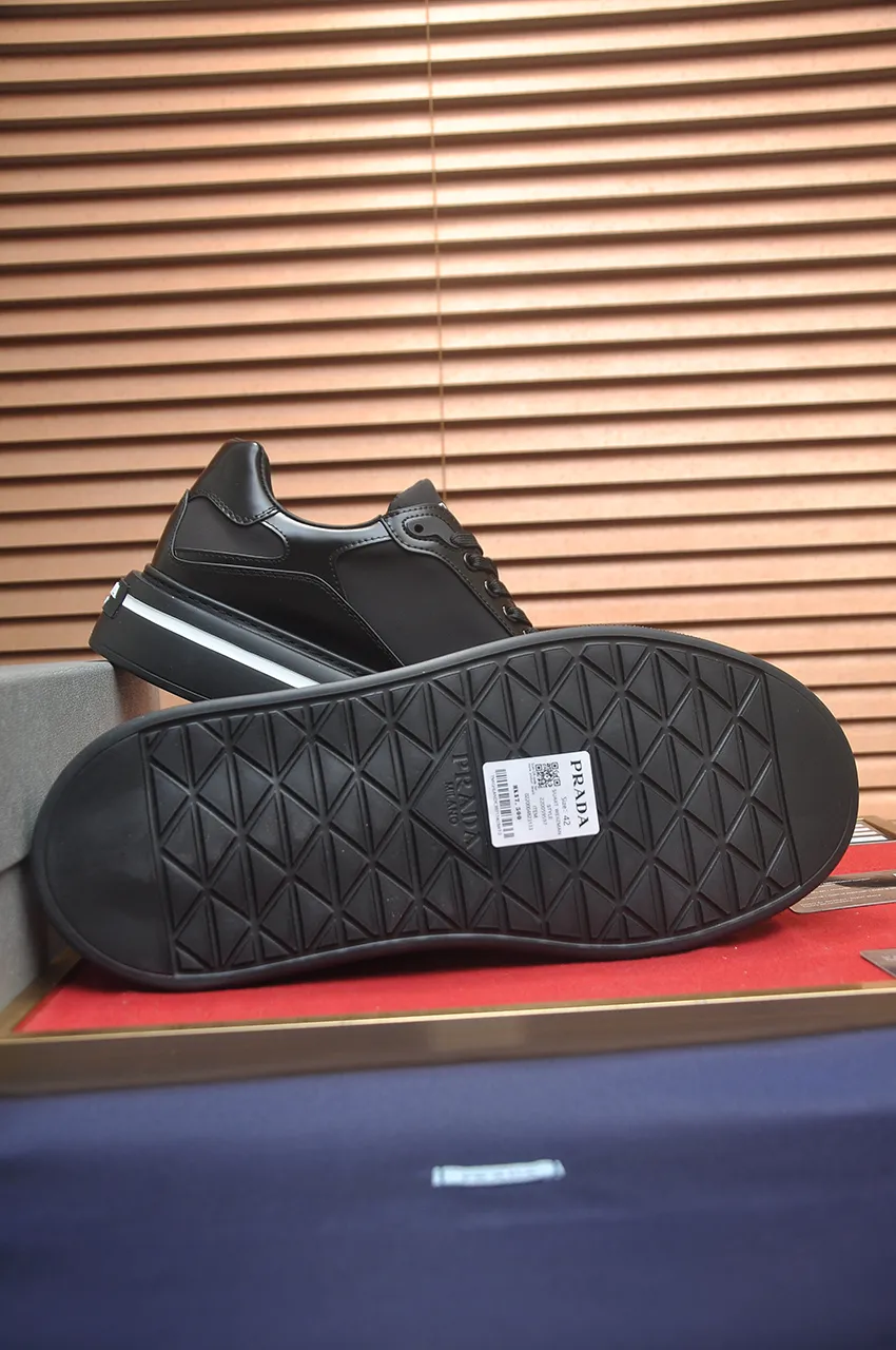 Men's shoes 💰580💶【PRADA】Top original, new season, high quality original goods, top imported calfskin with original imported glue, imported cowhide inside with original cowhide feet, original outsole! Quality guaranteed! Code 38-45 (45 customized)